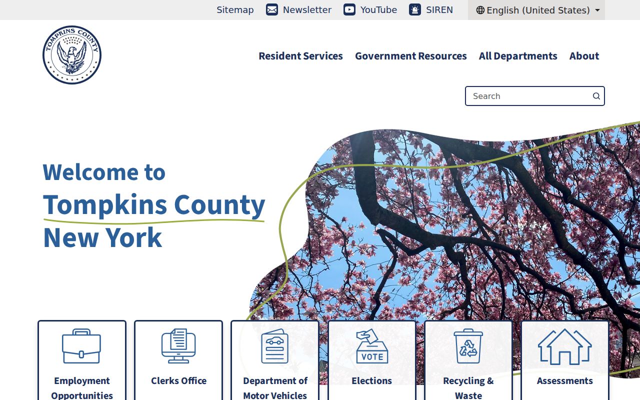 Tompkins County criminal record government directory